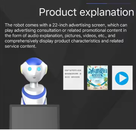 Interactive Service Robot For Exhibition Hall Bank Reception Consultation With Android Wear Intelligent Robots