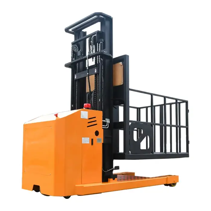 Man  Up Free Lifting  3306Lbs  1500 Kg  23Ft  70000M  Cherry Picker Reach Truck Order Picker With Lithium Battery