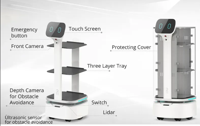 Arrival Hotel Restaurant Food Delivery Robot Intelligent Self-Service Robot Solutions