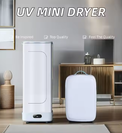 Smart Mini Electric Automatic Hot Air Clothes Dryer UV Light Foldable Portable Washing Machine