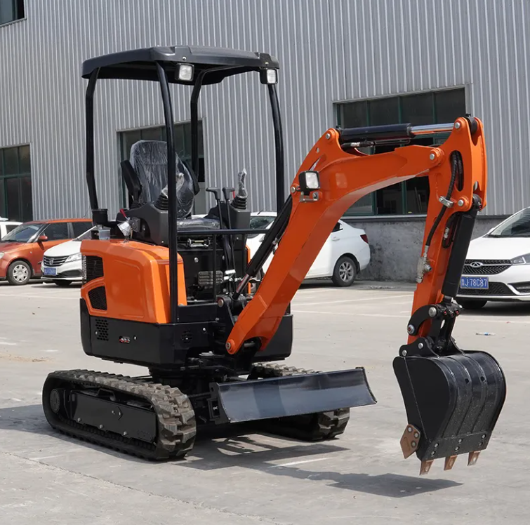 Mini Excavators With Boom Swing 1.6 Ton 1.8 Ton 2Ton Digger Cab EPA EURO 5 Standard Digger