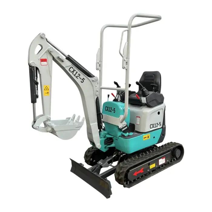 CX12-5 Mini Digger Excavator Compact Mini Excavators 1 Ton  With Thumb Bucket