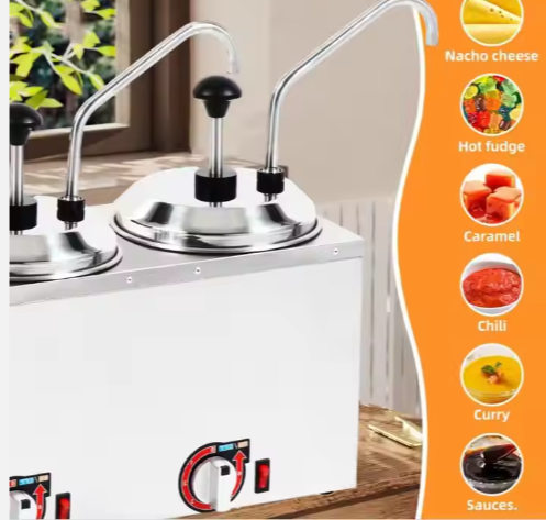 Commercial Electric Stainless Steel Fudge Chocolate Sauce Butter Dispenser With Pump High Quality