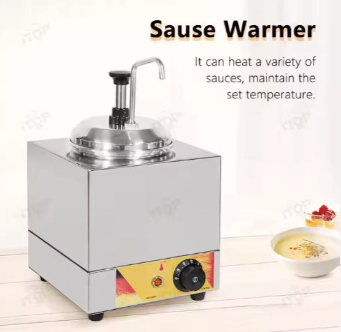 Commercial One-Section Condiment Warm Dispenser Sauce Dispenser Pump Electric Heating Warming Machine