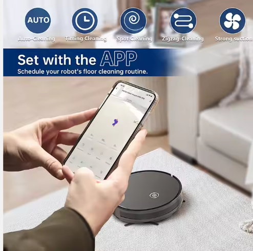 Intelligent Robot Vacuum Cleaner Gyroscope Automatic Wet Dry Mopping For Home Cleaning