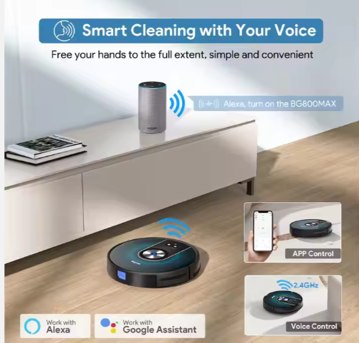 Multifunctional Mopping Smart Wet Dry Vacuum Cleaner And Mop With Self-Emptying Dustbin