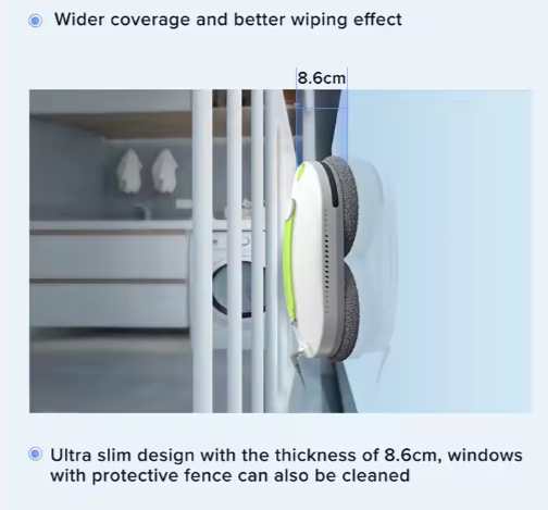 Clean a window in 60 seconds APP+Remote Control smart water spray Electric window cleaner Automatic glass window cleaning robot