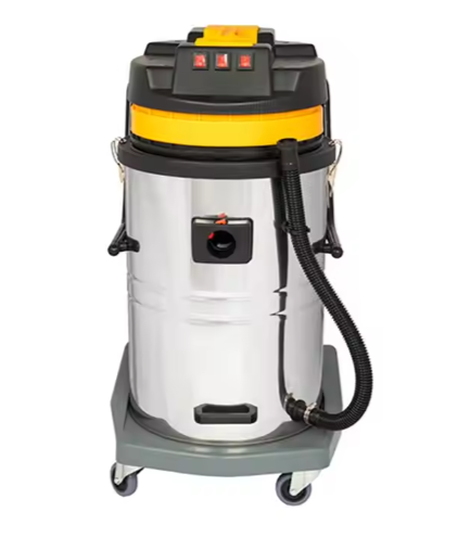 High Quality 4500W Wet and Dry Vacuum Cleaner Heavy Power Large Capacity filtration cyclone Industrial vacuum cleaner with wheel