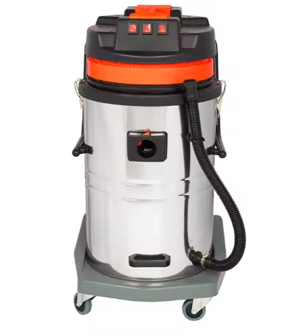 High Quality 4500W Wet and Dry Vacuum Cleaner Heavy Power Large Capacity filtration cyclone Industrial vacuum cleaner with wheel