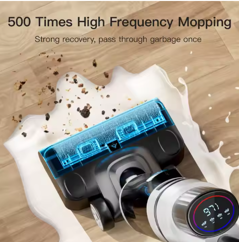 Wet And Dry Cordless Vacuum Cleaner Handheld Washing Vertical Floor Care Device