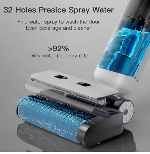 Wet And Dry Cordless Vacuum Cleaner Handheld Washing Vertical Floor Care Device