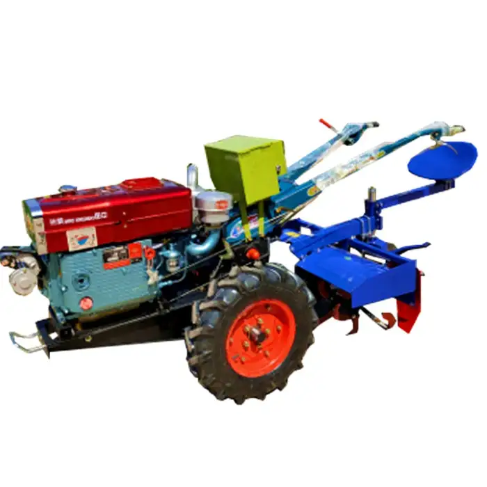 Walking Tractor with Plough / Tiller / Grass Mower 18 HP Hand Walking Agricultural Tractor