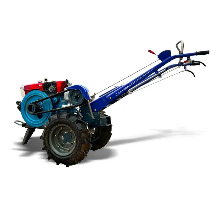 Agricultural Walking Tractor 12Hp Two Wheeled Tractor With Towing Box Rotary Tillage