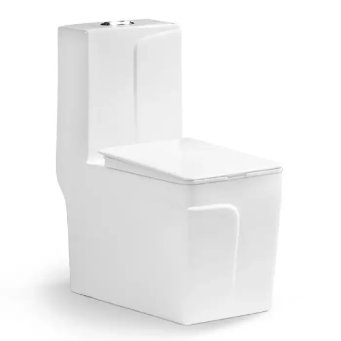 Square Shape Hot Sale Floor Mounted Modern Luxury Style Gold Color Water Closet