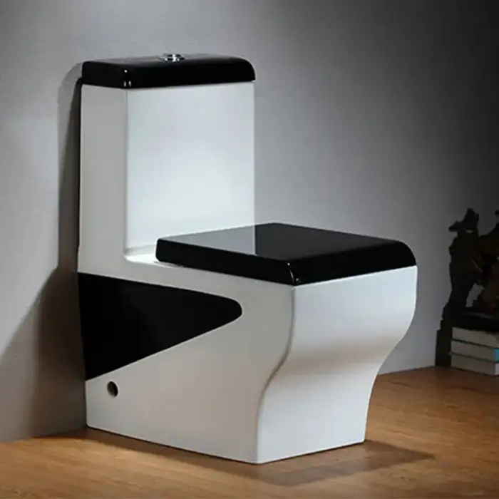 Luxury Ceramic Black Bathroom WC Toilet Porcelain Bathroom Sanitary Ware Toilets