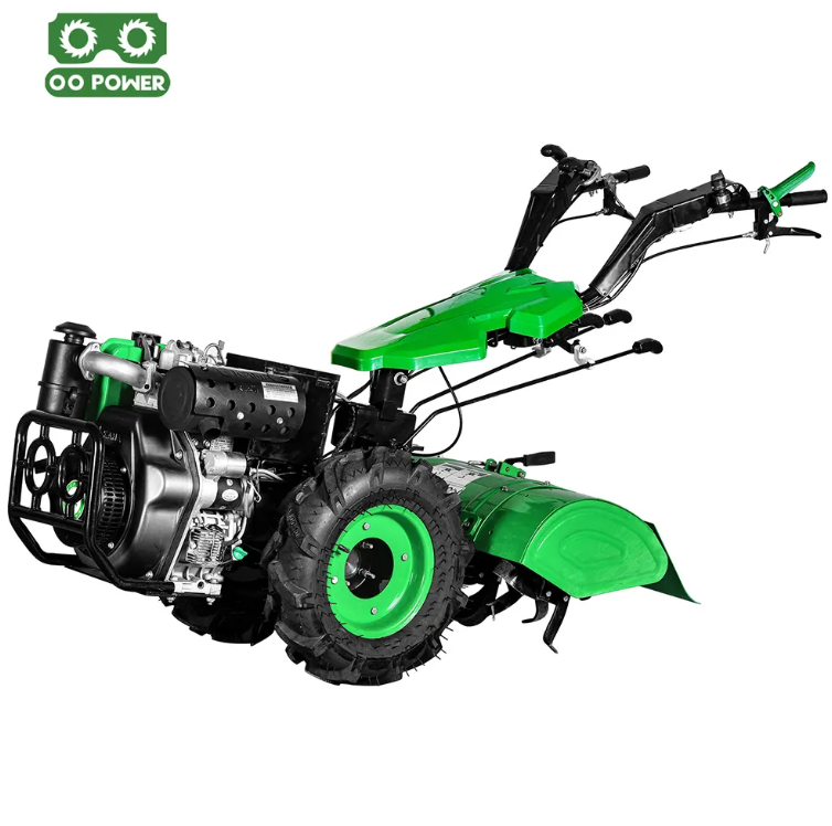 Diesel Walk Behind Tractor Plough Tiller Powerful Engine Rotary Cultivator Tractor