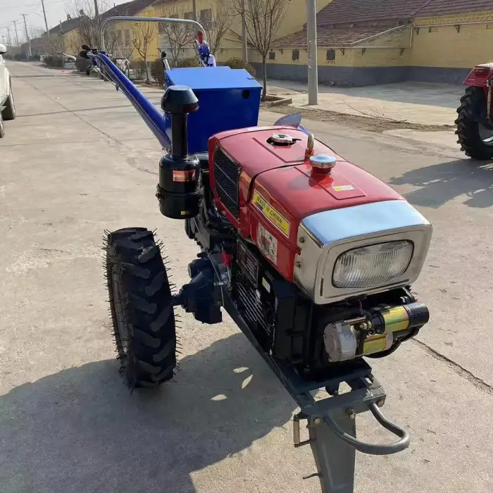 Factory Agricultural Walking Tractor 8 HP 12 HP 15 HP 20 HP 22 HP Two Wheeled Farm Tractor Mini Garden Tractors