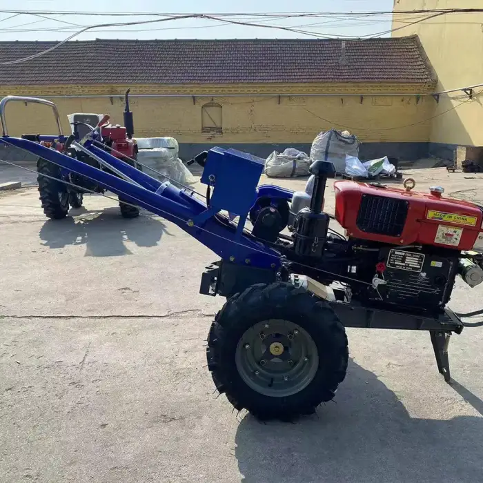 Factory Agricultural Walking Tractor 8 HP 12 HP 15 HP 20 HP 22 HP Two Wheeled Farm Tractor Mini Garden Tractors