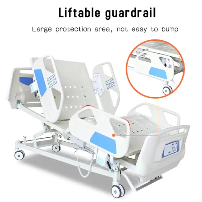 5 Function Luxury ICU Electric Stryker Medical Bed Nursing Bed Multifunctional Hospital Bed