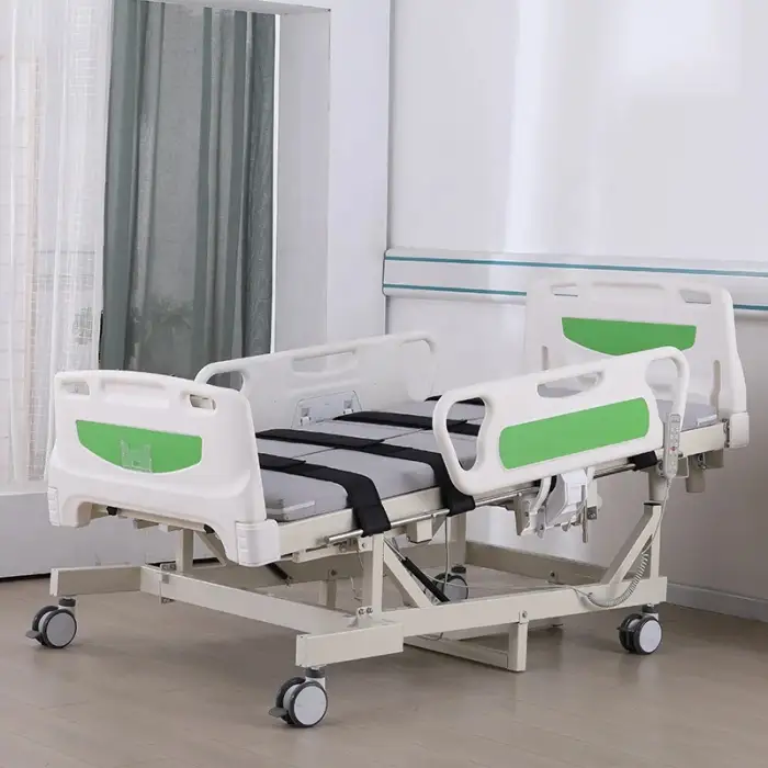 Medical electric multifunctional nursing patient turn over medical care stand up rehabilitation training standing hospital beds