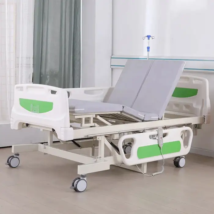 Medical electric multifunctional nursing patient turn over medical care stand up rehabilitation training standing hospital beds