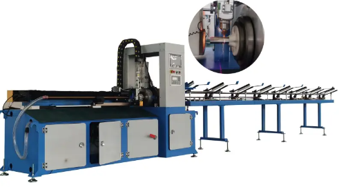 Automatic Laser Pipe Cutting Machine with Feeding and Loading Capability