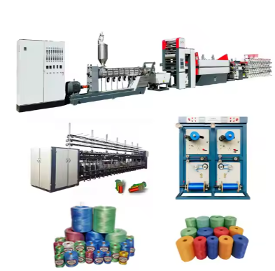 Tearing Film PP PE Twine Rope Making Machine Agriculture Raffia Packing Baler String Production Line