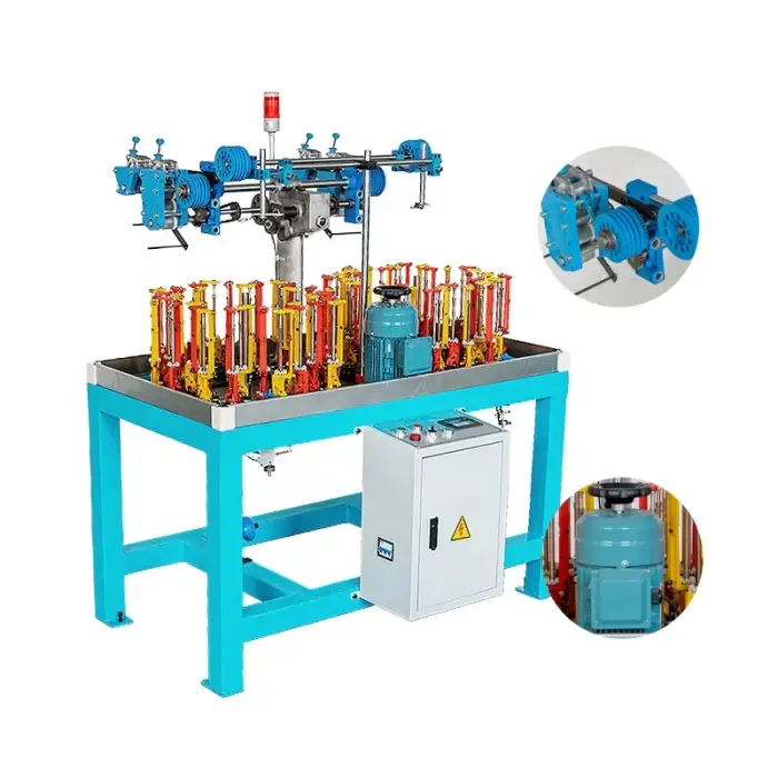 Goodfore High Speed Automatic 48 Spindles Rope Making Machine Round Cord Braiding Machine Manufacture Flat Belt Braiding Machine