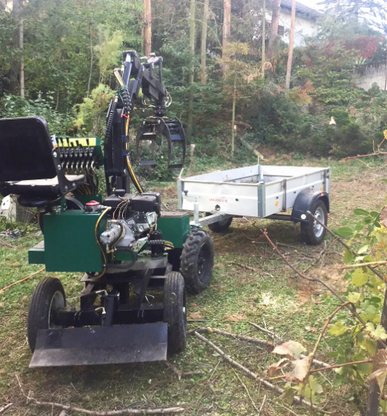 International Mini Small Garden Orchard Four Wheel Walking Behind Loader Digger Tractor