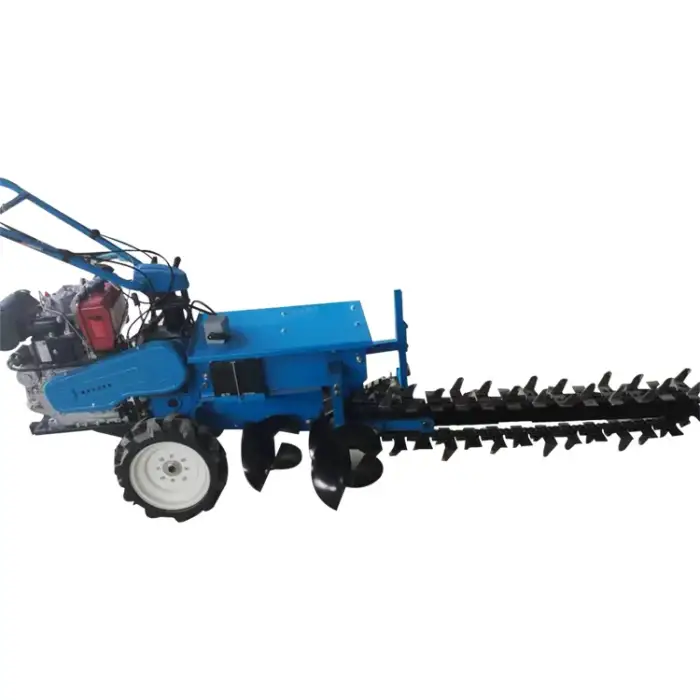 Walk Behind Agricultural Rotary Tiller Small Self Propelled Tractor Lightweight Trenchers