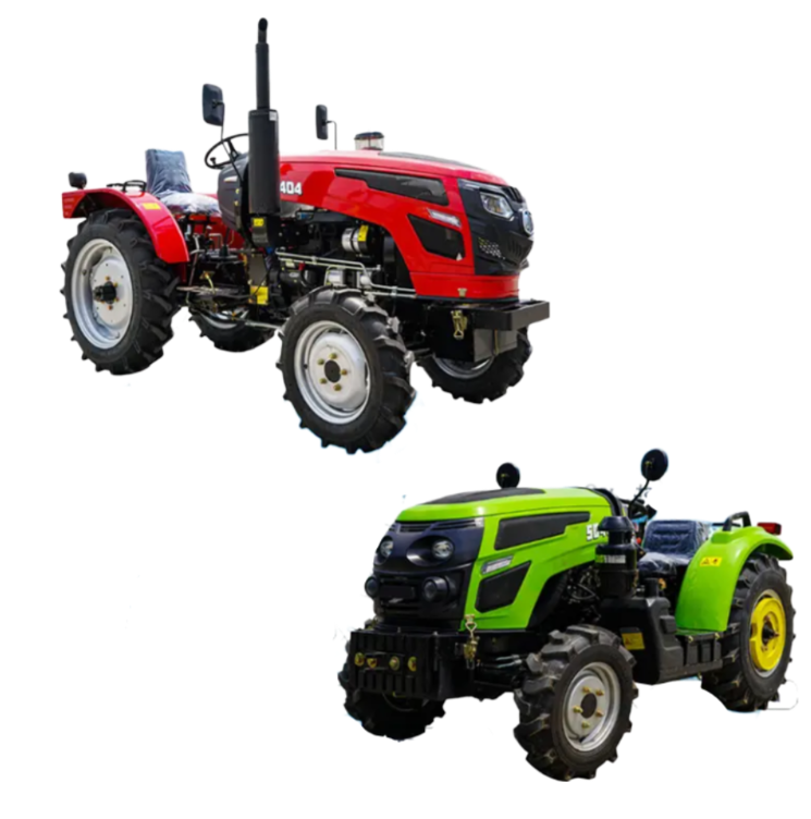 4-10/6-12 New Style HP 15 2WD Mini Tractor 4 Wheel Walking For Simple Farming Work All Walk-Behind Tractor Attachments Can Be Used