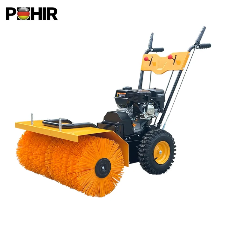 Small Handheld Professional Tractor Snow Plow Walk Behind Sidewalk Snowplow Machine