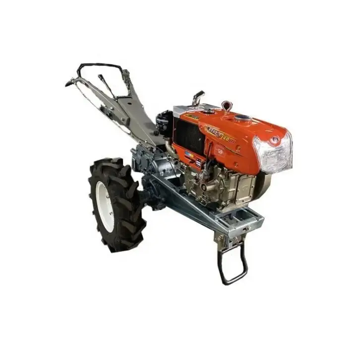 2 Wheels Hand Walking Tractor Small Multipurpose Farming Hand Tractors For Agriculture Machinery Plough Rotary