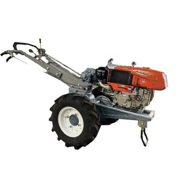 2 Wheels Hand Walking Tractor Small Multipurpose Farming Hand Tractors For Agriculture Machinery Plough Rotary