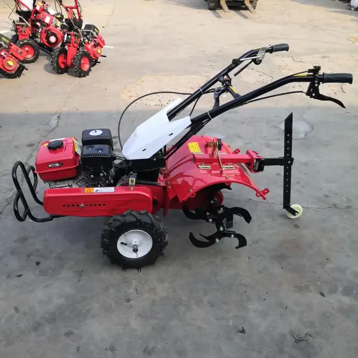 Diesel Driven 2-Wheel Walk-Behind Compact Agricultural Tractor Tiller With Steering Clutch HJ-GT170