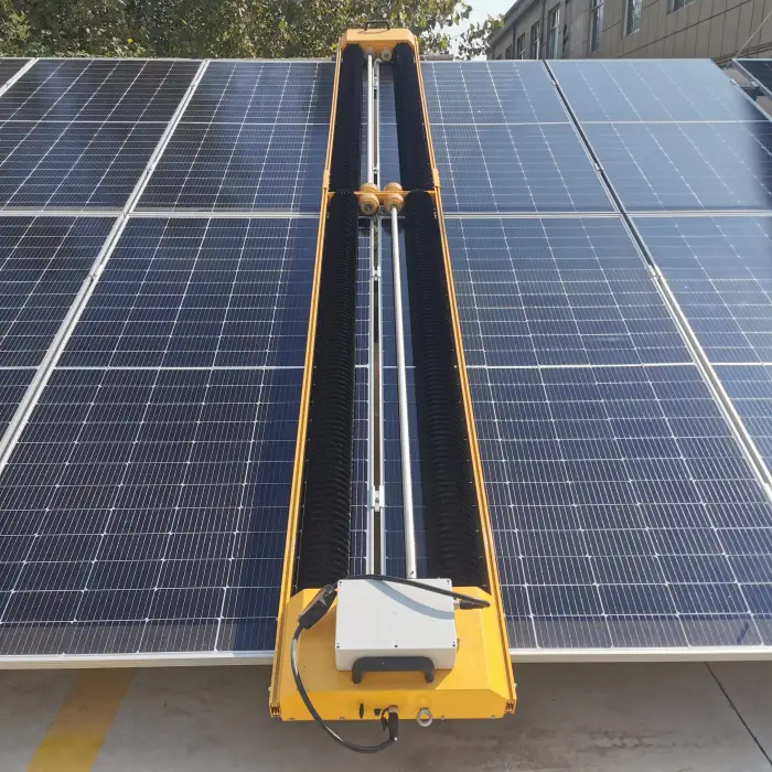 Automatic Solar Panel Cleaning Brush Panel Cleaning Robot Machine For Solar Panel