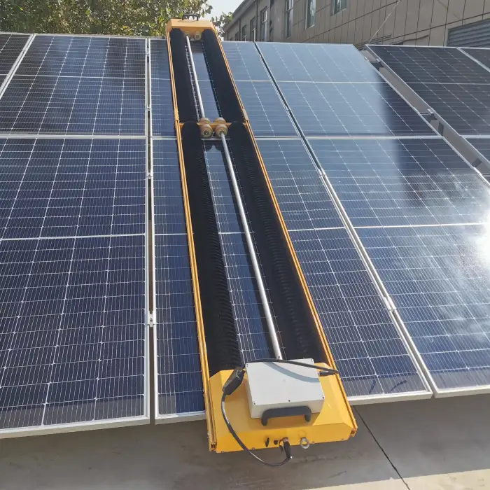 Automatic Solar Panel Cleaning Brush Panel Cleaning Robot Machine For Solar Panel