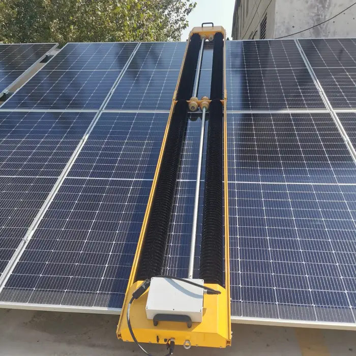 Automatic Solar Panel Cleaning Brush Panel Cleaning Robot Machine For Solar Panel