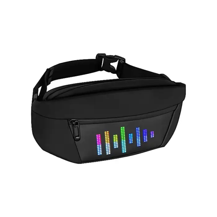 Blue Tooth LED Advertising Backpack Oxford Cloth Men's and Women's Led Waist Bag Outdoor Cycling LED Mobile Phone Crossbody Bags