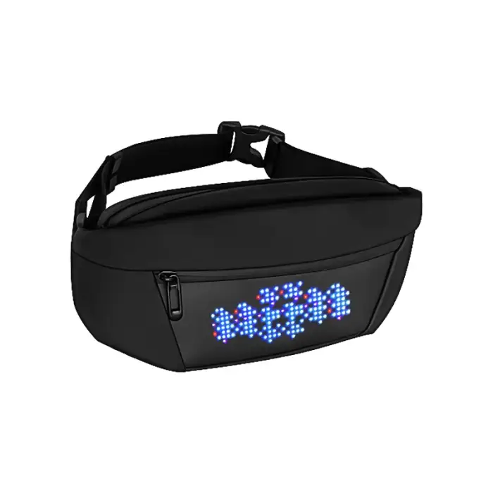 Blue Tooth LED Advertising Backpack Oxford Cloth Men's and Women's Led Waist Bag Outdoor Cycling LED Mobile Phone Crossbody Bags