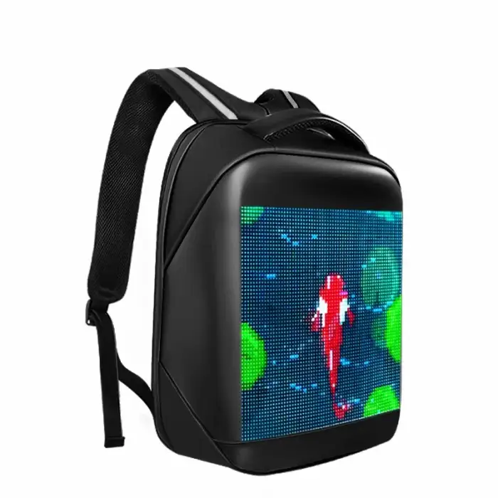 460* 320*140mm App Mobile Phone Programmable 7 Color WIFI Backpack LED Bag LED Screen Backpack