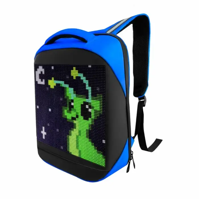 460* 320*140mm App Mobile Phone Programmable 7 Color WIFI Backpack LED Bag LED Screen Backpack