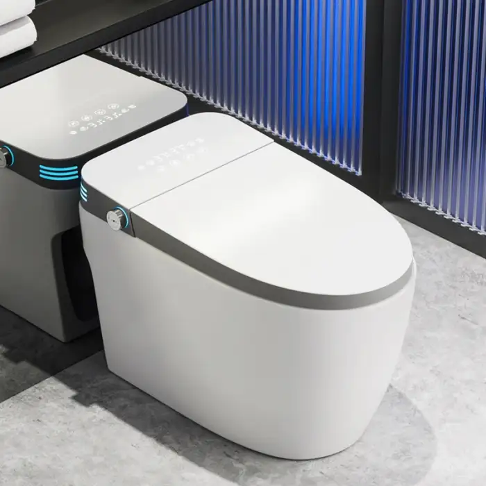 Modern Automatic Sanitary Ware Auto Open Flush Intelligent WC Commode Bidet Toilet P Trap Bathroom WC Smart Toilet