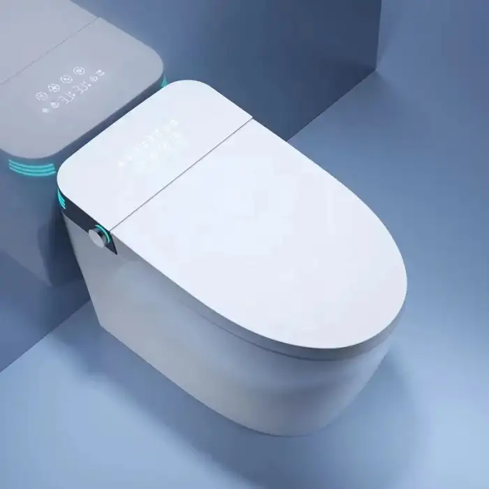 Modern Automatic Sanitary Ware Auto Open Flush Intelligent WC Commode Bidet Toilet P Trap Bathroom WC Smart Toilet