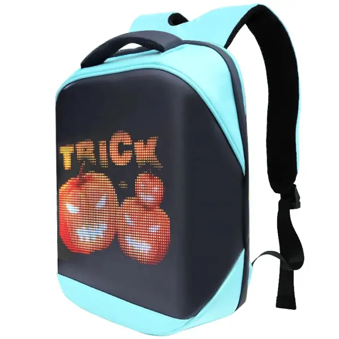 Digital LED Backpack with Movable Billboard Advertising Light Box Casual Sports Motorcycle Walking Advertisements