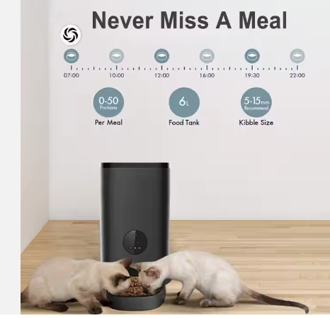 Droshipping Smart Wifi Pet Dog Automatic Pet Food Feeder Animal Feeders Pet Bowl Feeder