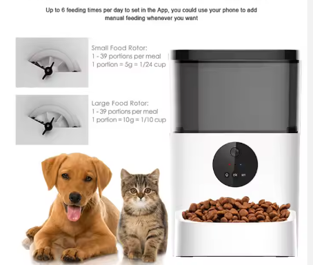 Droshipping Smart Wifi Pet Dog Automatic Pet Food Feeder Animal Feeders Pet Bowl Feeder