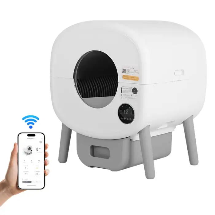 Pet Products Supplier App Control Intelligent Smart Self Cleaning Litter Box For Cats Automatic Cat Toilet Litter Box