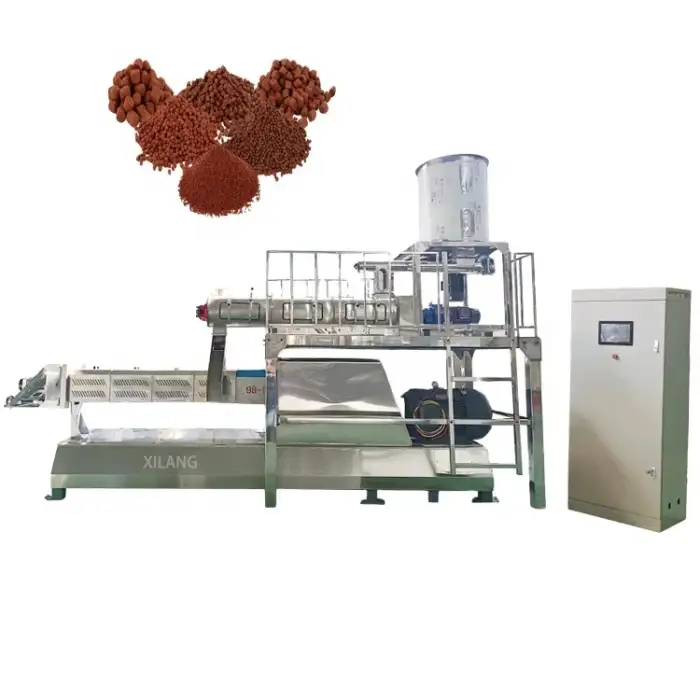 2000 Kg Per Hour Pet Dog Cat Food Extruder Making Machine Production Line