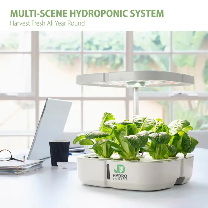 Indoor Smart Garden Hydroponic Home Garden Planters Hydroponic Growing Systems Kitchen Smart Planter Pot with LED